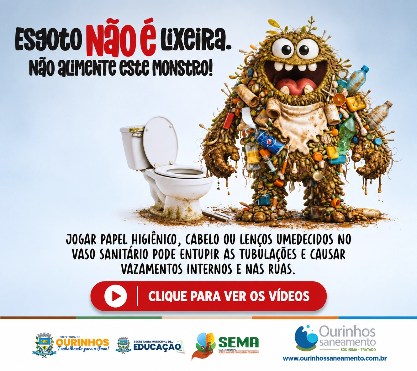 Esgoto Não é Lixeira - 02