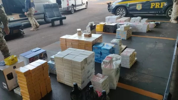 PRF apreende 1.317 aparelhos eletrônicos sem Nota Fiscal em Ourinhos