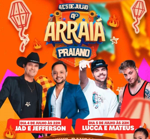 Prefeito Mário Rosa anuncia o 4º Arraiá Praiano em Salto Grande nos dias 4 e 5 de julho