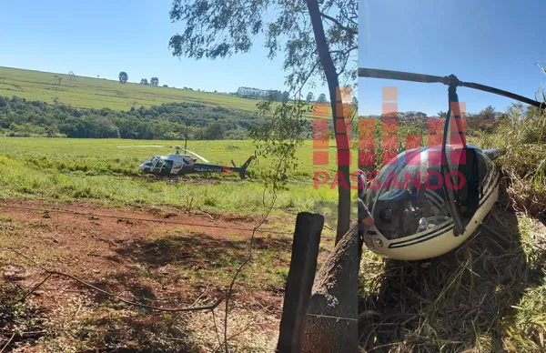 Operação policial prende piloto e apreende helicóptero com grande carga de drogas em Salto Grande