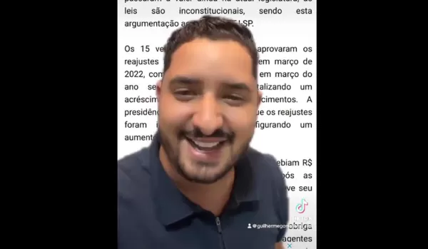 Vereador Guilherme Gonçalves votou contra reajustes inconstitucionais na Câmara, mas não deixou de receber os aumentos