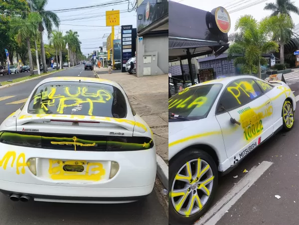 Empresário é identificado como autor de vandalismo a carro de candidato bolsonarista em Marília