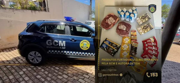 Mulher é presa tentando furtar supermercado em Ourinhos com picanha e cervejas