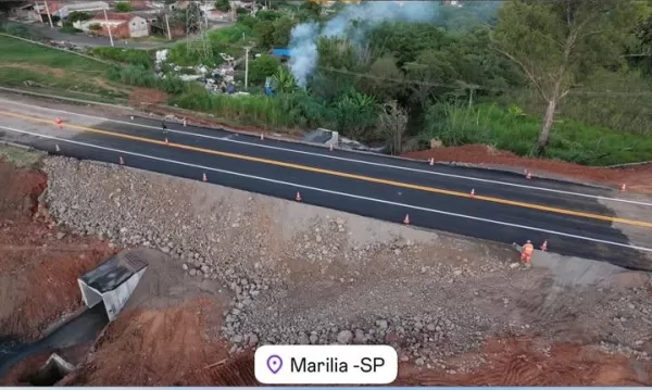 Tráfego é liberado na BR-153 entre Marília e Ourinhos após obras emergenciais causadas pelas chuvas