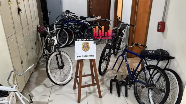Polícia Civil e GCM recuperam bicicletas furtadas e identificam grupo envolvido em invasão de pátio em Ourinhos