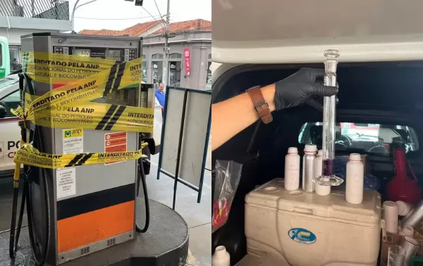 Posto no centro de Jaú é interditado com ‘gasolina’ composta por 73% de etanol; proprietário é preso