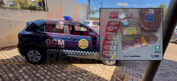Homem é preso por furto de alimentos em Supermercado de Ourinhos