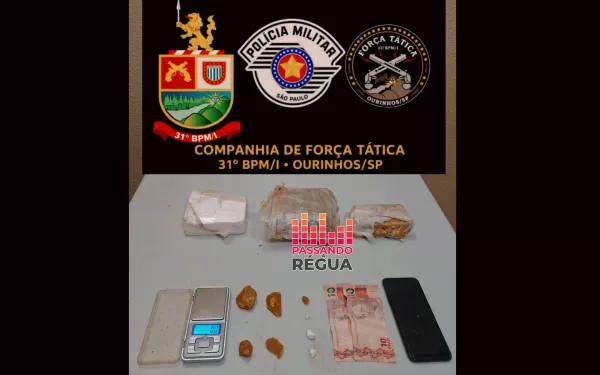 Força Tática prende dois homens por tráfico de drogas em Ourinhos