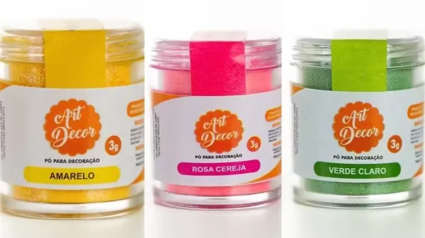 Anvisa suspende glitter e pó decorativo da marca Art Decor usados em alimentos