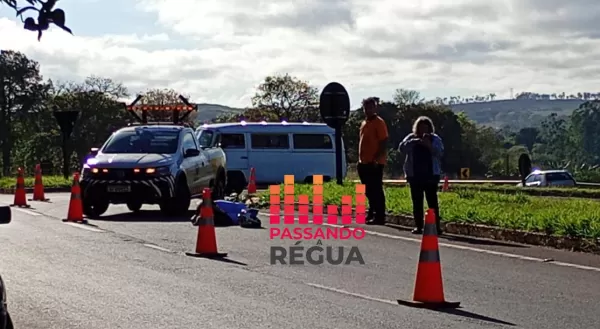 Mulher fica ferida após acidente de moto em Ourinhos