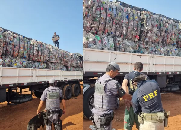 Homem é preso transportando drogas em caminhão de materiais de recicláveis em Ourinhos 