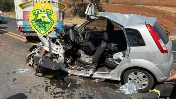 Acidente grave na PR-092 resulta em morte de homem de 64 anos no Norte do Paraná