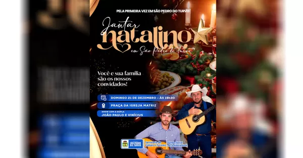 São Pedro do Turvo realiza, pela primeira vez, Jantar Natalino gratuito para a população