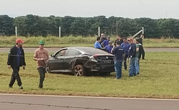 Prefeito de Cerqueira César sofre acidente de trânsito em Piraju