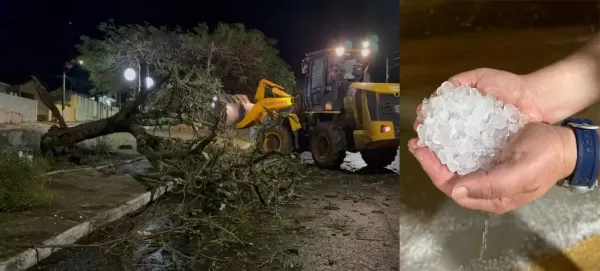 Incêndio em área de camping e Mata Atlântica em Timburi é controlado após chuva; cidade enfrenta estragos de chuva de granizo 
