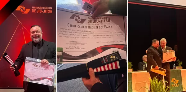 Orgulho de Ourinhos: Mestre Douglas Callegari é graduado ao 6º grau pela Federação Paulista de Jiu-Jitsu