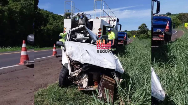 Três ficam gravemente feridos após capotamento na BR-153 no norte do Paraná