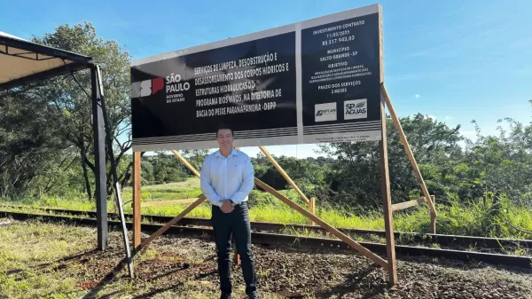 Mario Rosa garante mais de R$ 500 mil para limpeza do Rio dos Bugres em Salto Grande; parceria com o Governo do Estado