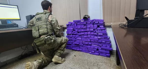 PRF apreende 162 kg de maconha em Andirá durante operação na divisa de São Paulo e Paraná