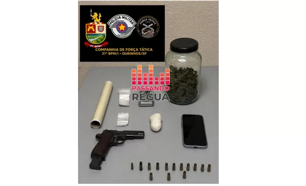 Dono de lava carro é preso por tráfico de drogas e posse de arma em Ourinhos