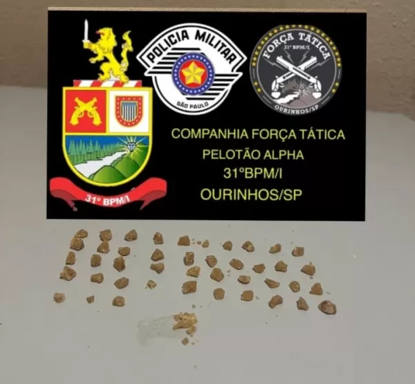 Jovem de 21 anos é preso por tráfico de drogas no centro de Ourinhos