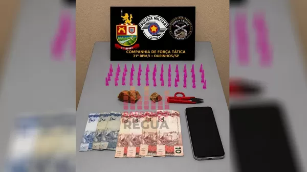 Homem é preso com crack e cocaína após tentar destruir drogas durante ação da Força Tática em Canitar