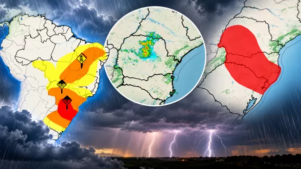 INMET renova alerta para temporais: Ourinhos registra 32,2°C e frente fria deve trazer chuva e queda de temperatura