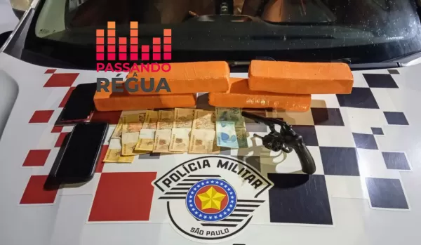 Dupla é presa após PM localizar maconha e arma em sítio em São Pedro do Turvo 
