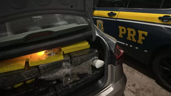 PRF apreende mais de 347 quilos de drogas na BR-153, em Marília