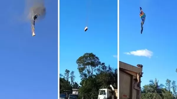 Balão cai em Santa Catarina e deixa ao menos oito mortos; causas do acidente são investigadas