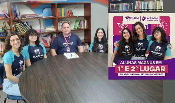 Alunas do Colégio Magnus Educação de Ourinhos conquistam o 1º lugar em simulado nacional do Poliedro