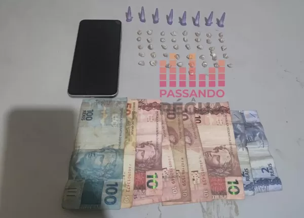 Jovem de 21 anos é preso pela Força Tática com cocaína, crack e dinheiro na Barra Funda em Ourinhos