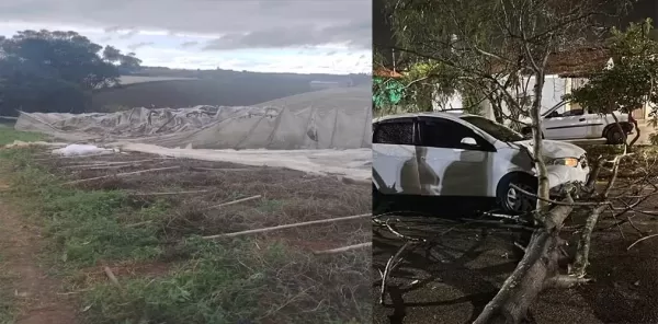 Frente fria traz ventos fortes e queda de temperatura em Ourinhos e no interior de SP