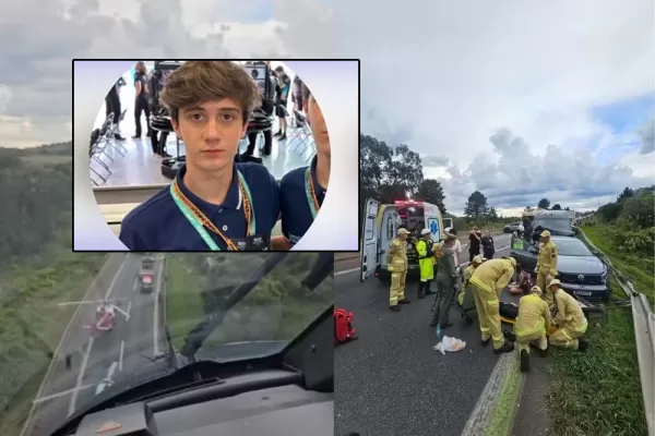 Herdeiro do grupo Barigüi, jovem de 15 anos, morre em engavetamento na Grande Curitiba a caminho de Jacarezinho 
