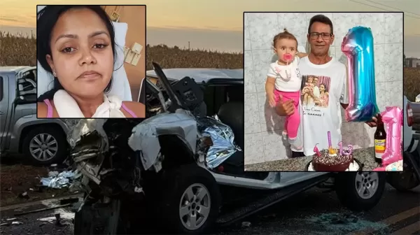 Mulher que perdeu pai e filha de 1 ano em acidente em Palmital desabafa pede justiça 