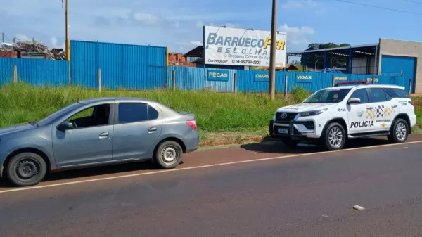 Policiamento Rodoviário apreende carro furtado e prende receptador na Rodovia Raposo Tavares em Ourinhos