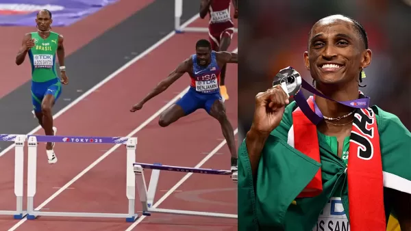 Alison dos Santos conquista a prata nos 400m com barreiras no Mundial de Tóquio