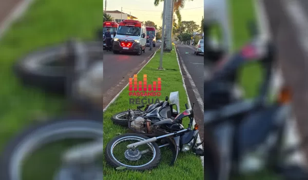 Motociclista fica em estado grave após acidente em Santa Cruz do Rio Pardo