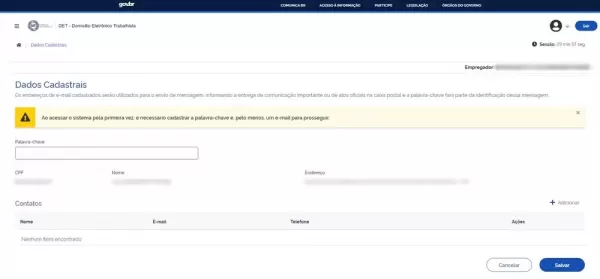 Domicílio Eletrônico Trabalhista passa a ser obrigatório para MEIs e empregadores domésticos a parti