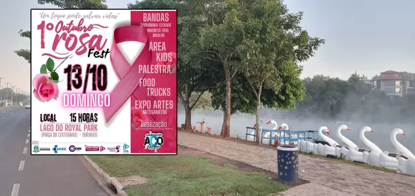 1º Outubro Rosa Fest acontece neste domingo (13) no Parque do Centenário em Ourinhos