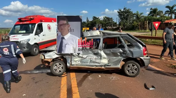 Motorista morre após colisão entre carro e ônibus na SP-225 em Ipaussu