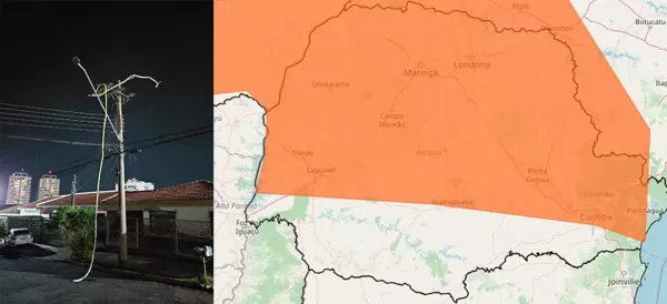 Ourinhos segue em alerta para temporais com avanço de frente fria nesta segunda-feira (22)