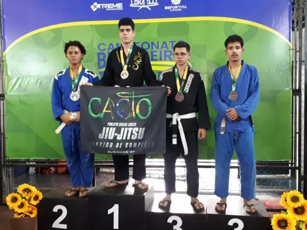 Projeto Social Cacto Ourinhos brilha no Campeonato Brasileiro de Jiu-Jitsu com 28 medalhas