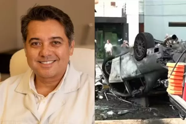Médico oftalmologista morre após carro capotar e pegar fogo em Maringá