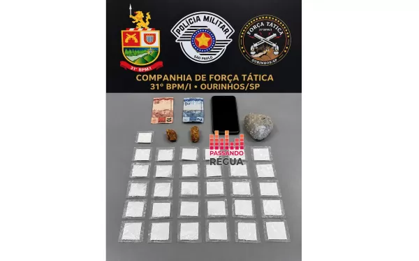 Homem é preso por tráfico de drogas durante ação da Força Tática em Canitar