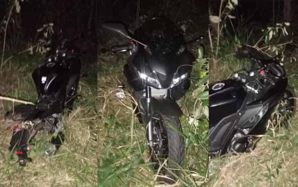 Motociclista morre após perder o controle da moto e bater contra poste em vicinal entre Batista Botelho e Manduri