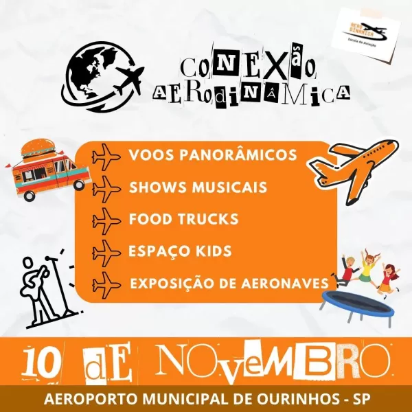 Neste domingo, 10, no aeroporto de Ourinhos acontece o 1º Conexão Aerodinâmica