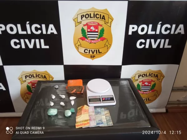 Polícia Civil de Ourinhos prende suspeito de tráfico de drogas em Salto Grande