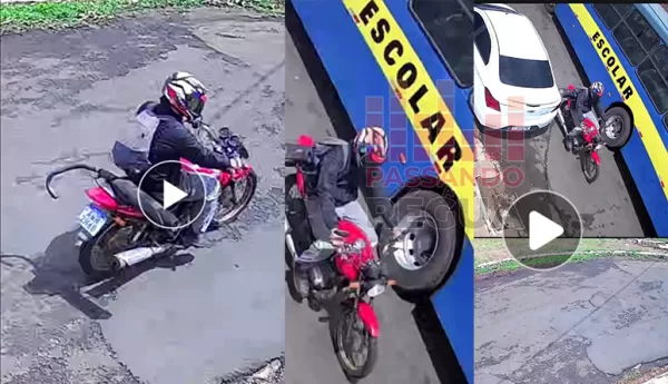 Motociclista causa dano em carro estacionado e foge sem prestar ajuda em Ourinhos