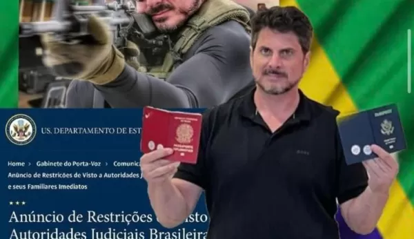 Senador Marcos do Val publica foto com passaportes e diz ter sido acolhido como cidadão americano, apesar de proibição do STF